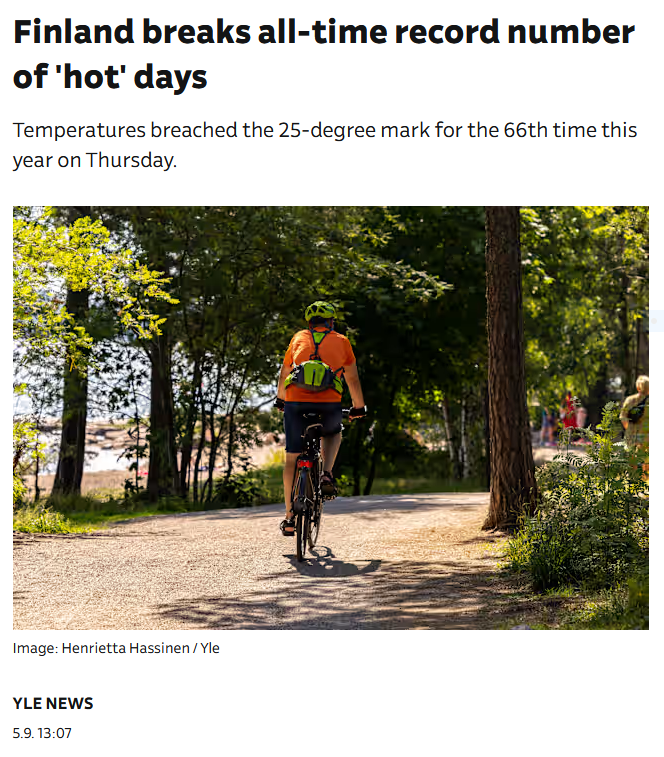 YLE news article from summer 2024